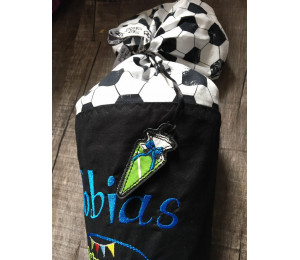 Stickdatei - ITH Anhänger Schultüte